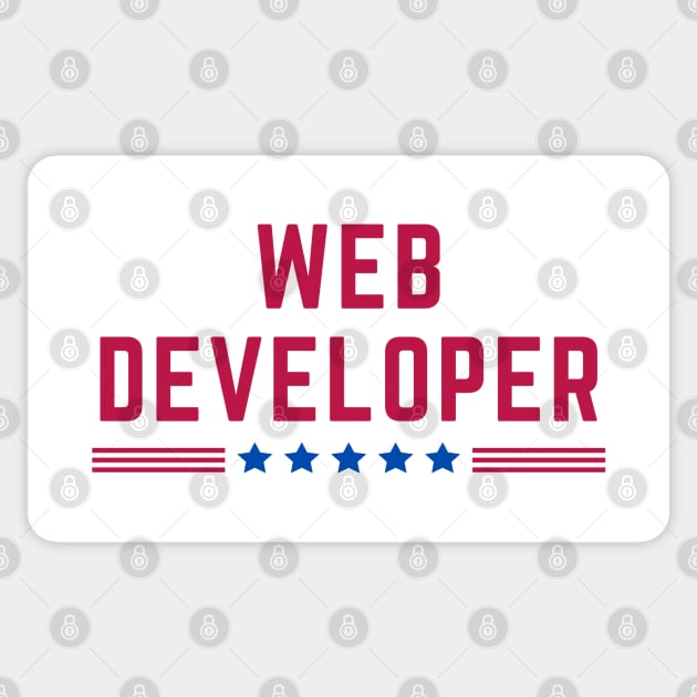 American Web Developer Sticker by HobbyAndArt